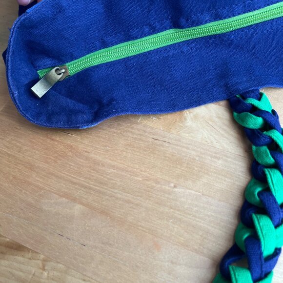 Laurel Burch Sun Sand Canine Family Blue Beach Tote Bag - Picture 9 of 12